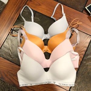Victoria’s Secret Pink Bra Bundle 3- 32B. 1- 34B